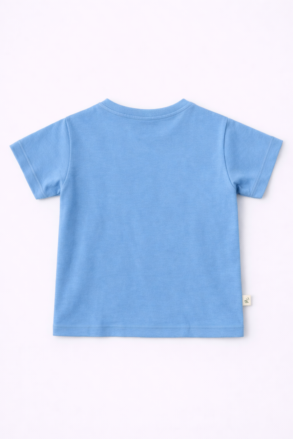 Boys Oversized Basic Cotton T-Shirt – Sky Blue