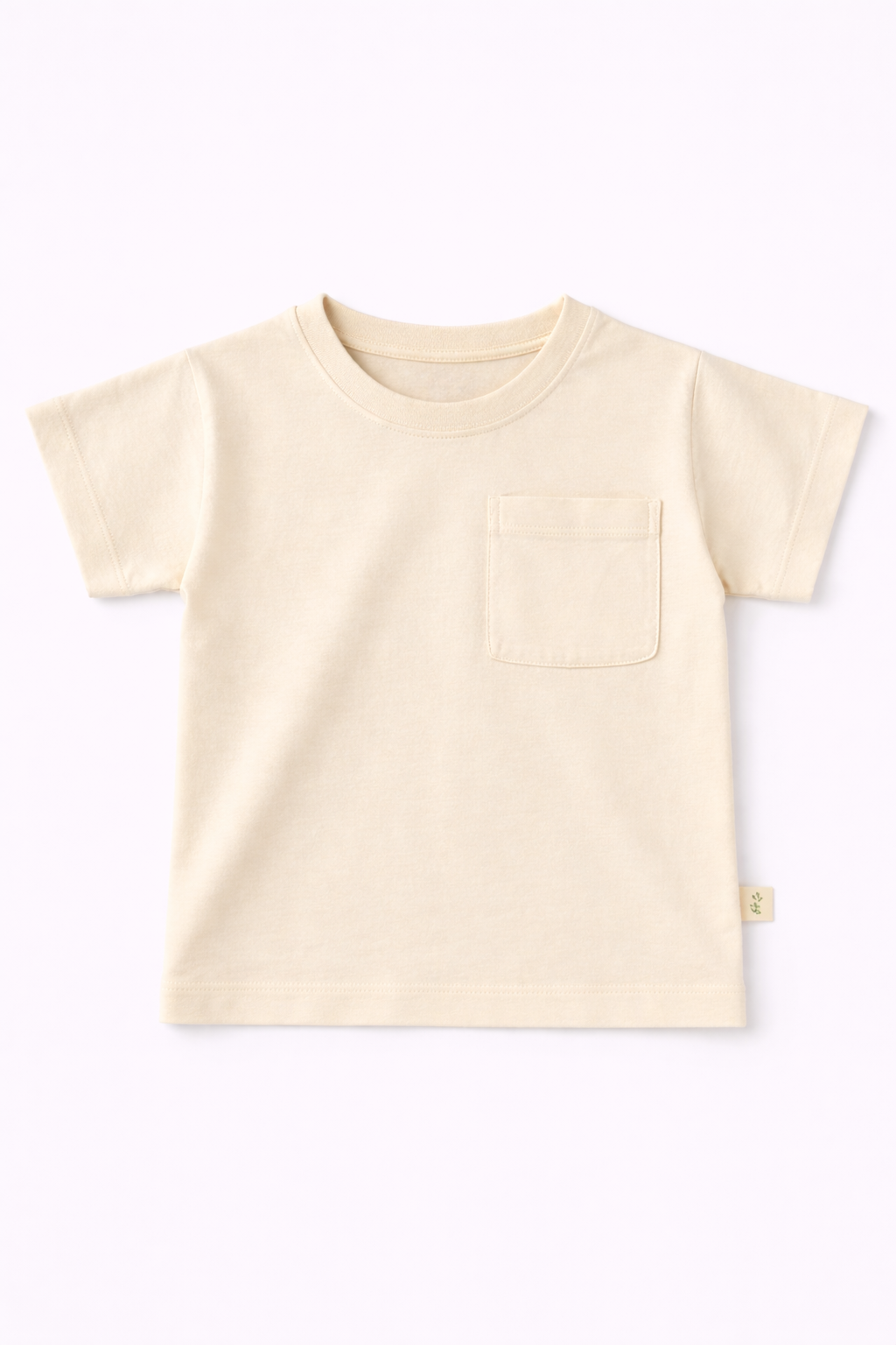 Boys Oversized Basic Cotton T-Shirt – Sand