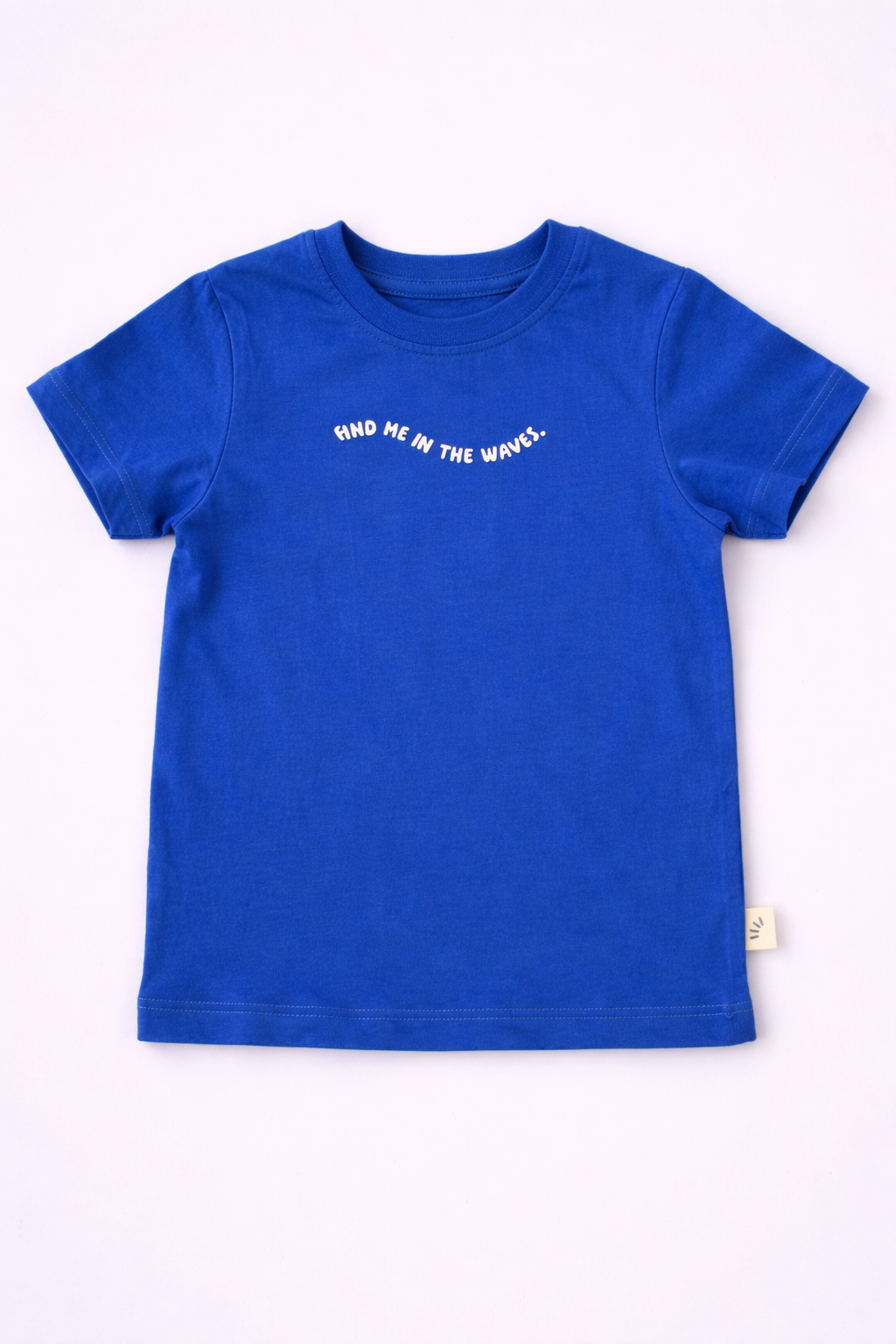 Boys Cotton T-Shirt – In The Waves - Royal Blue