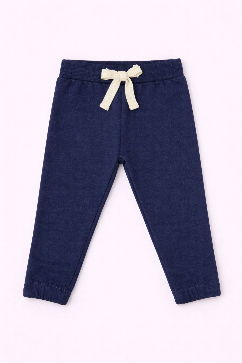 Girls Cotton Joggers - Navy