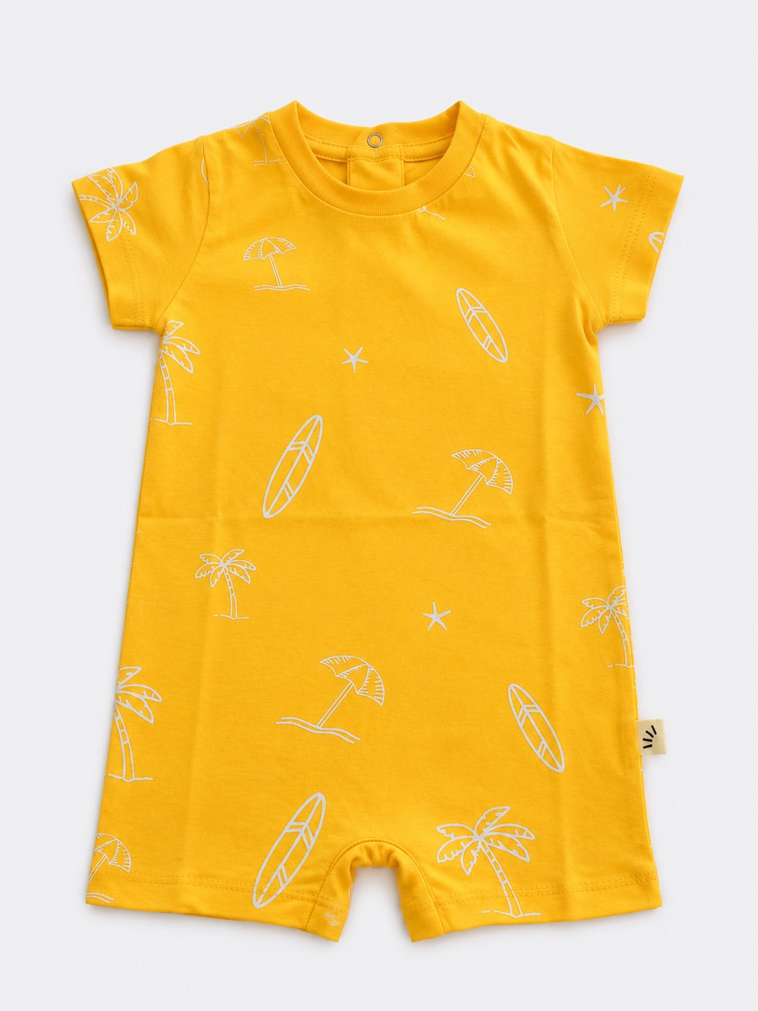 Baby Boy Romper – Beach Yellow