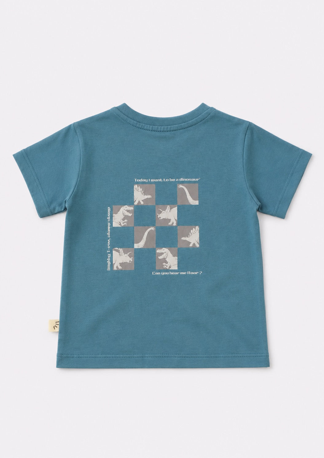 Baby Boys Cotton T-Shirt – Dino Print Blue
