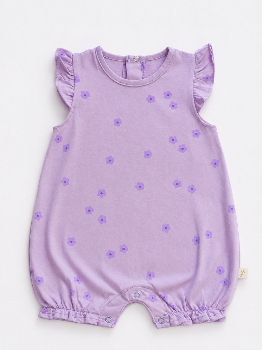 Baby Girls Romper - Flowers Violet