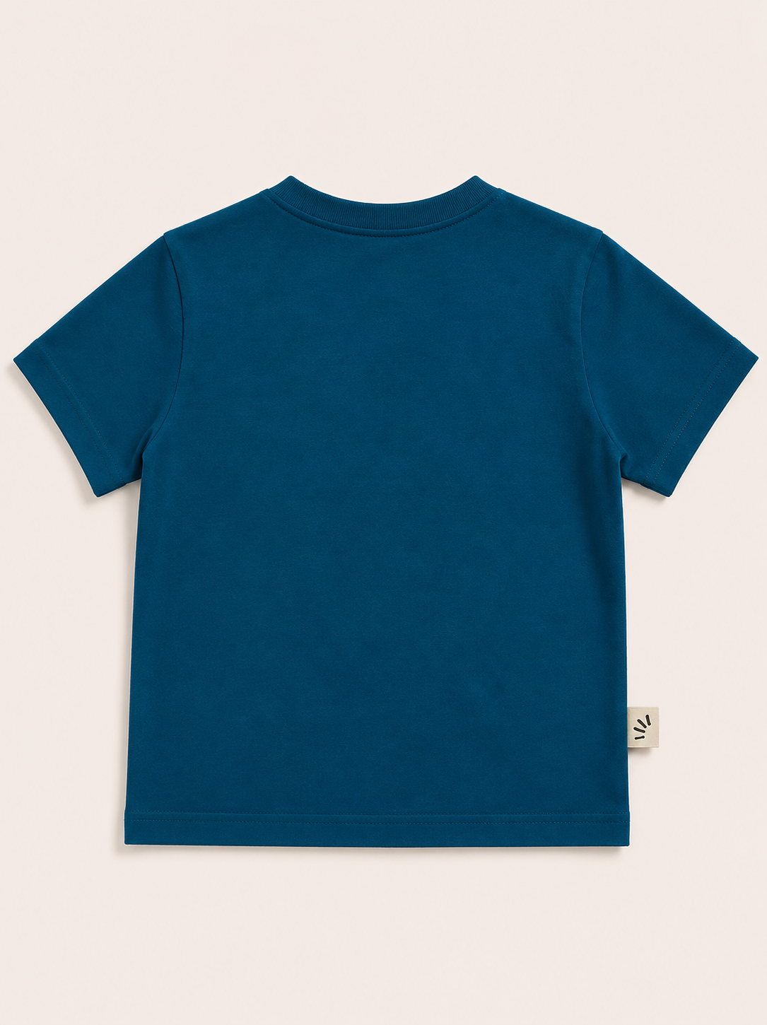 Boys Oversized Premium Cotton T-Shirt – Undoubtedly Chaotic Teal Blue