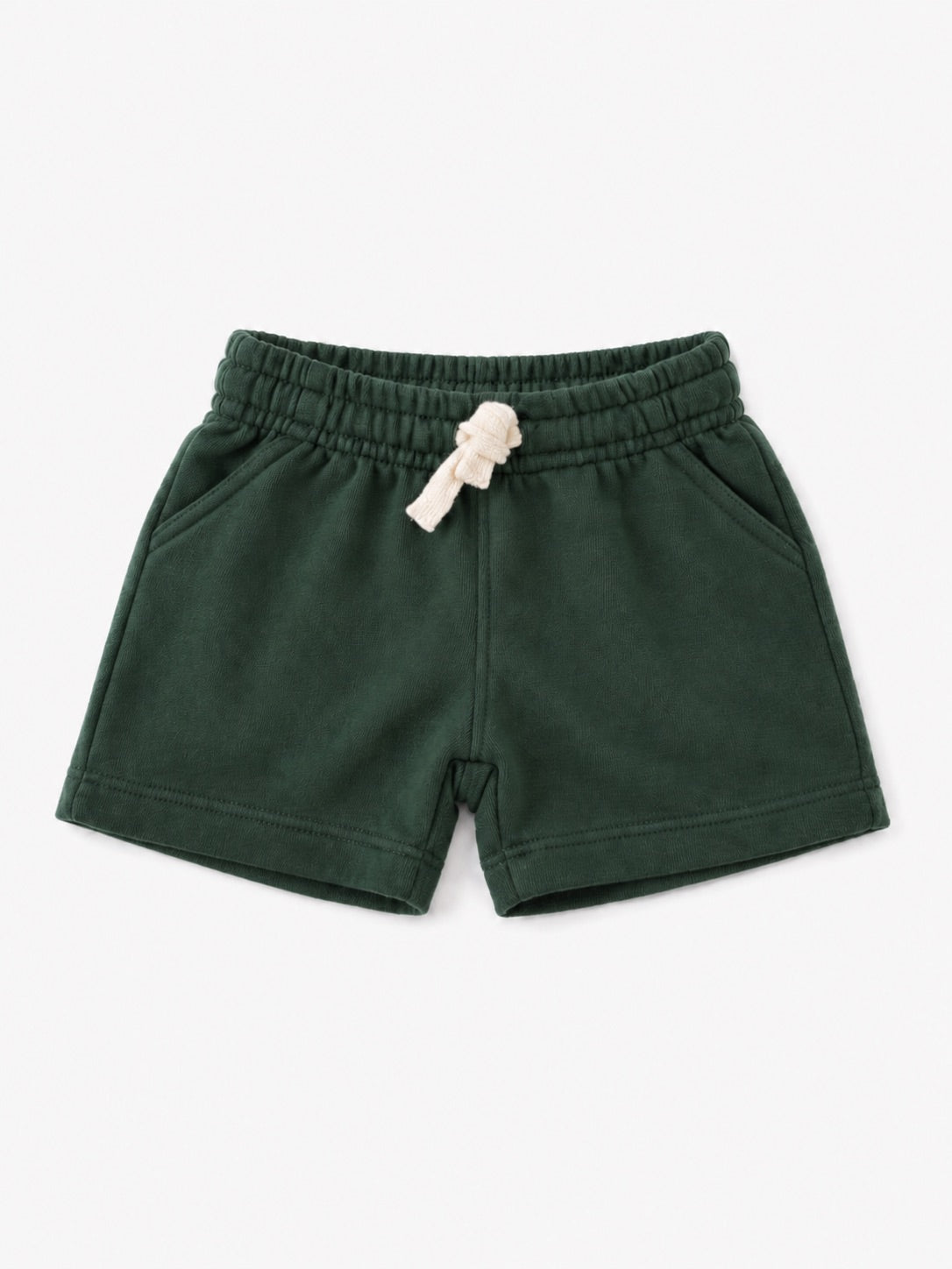 Boys Cotton French Terry Shorts – Jungle Green