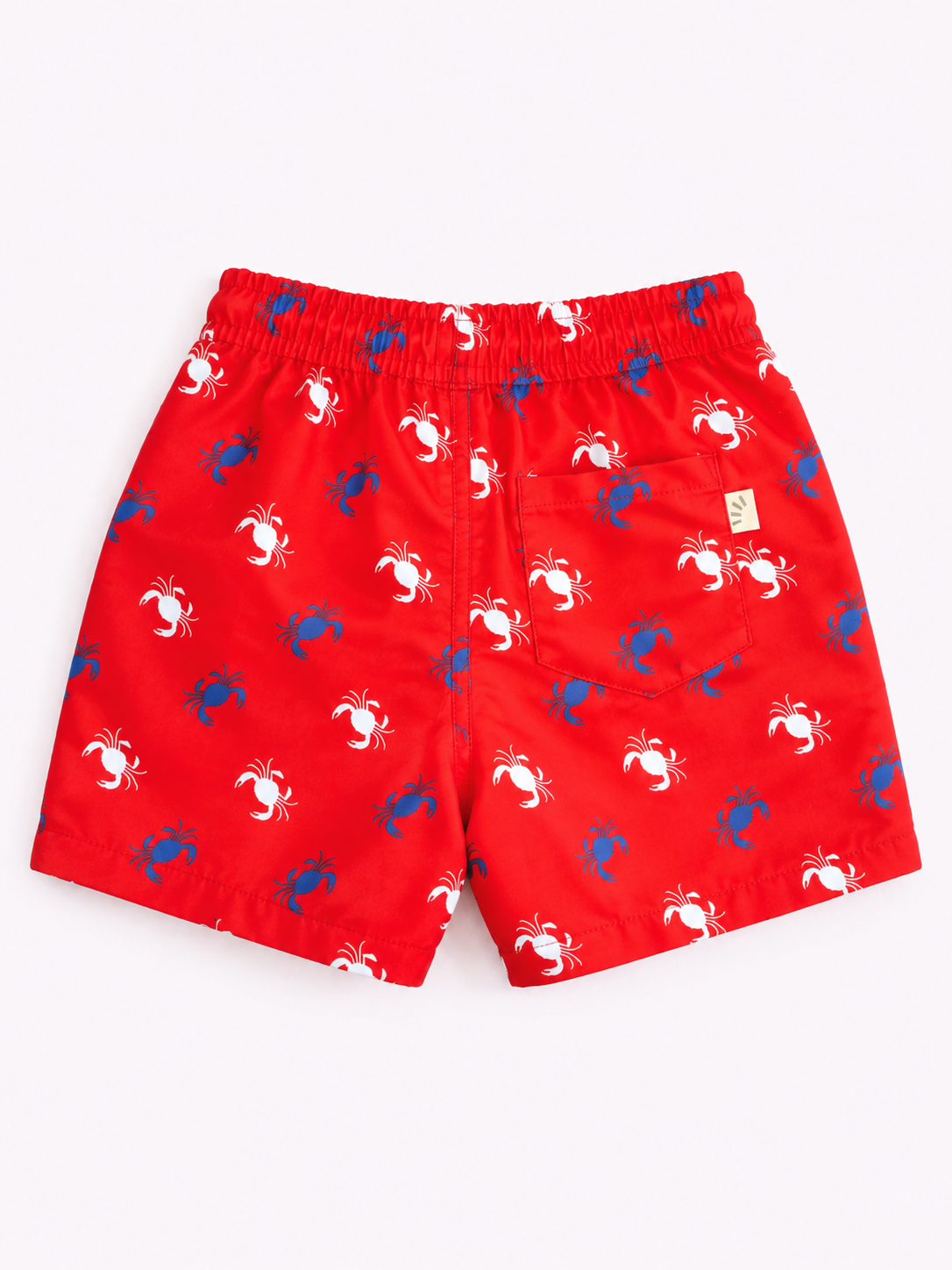 Boys Swim Shorts - Carb Print Red