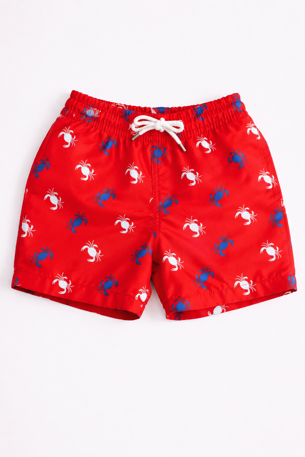 Boys Swim Shorts - Carb Print Red