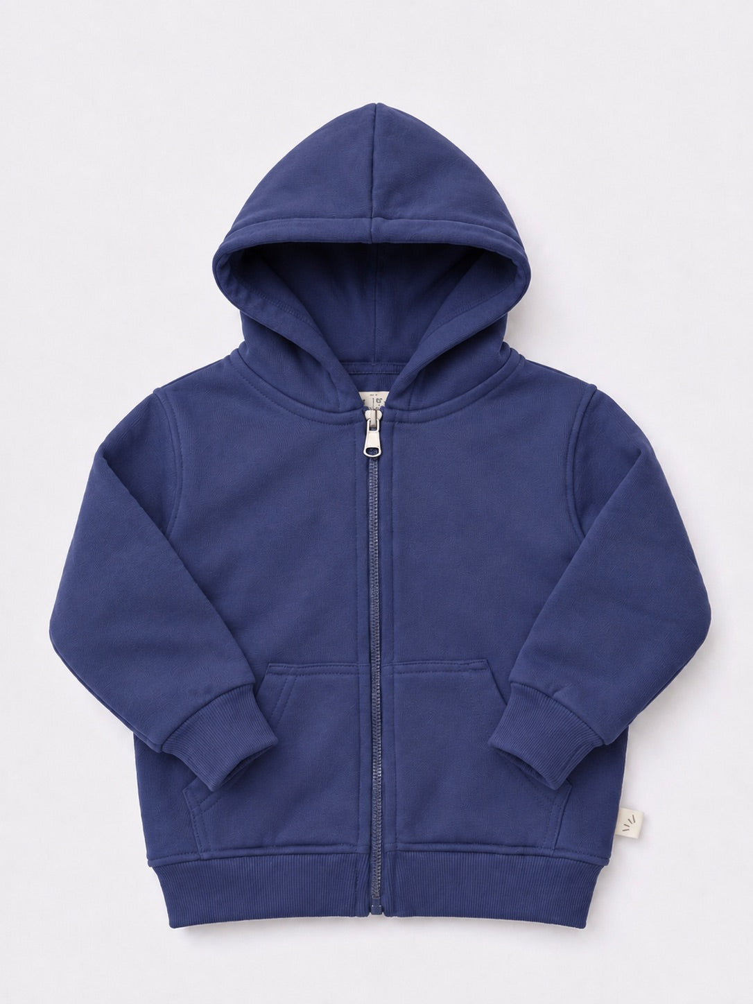 Cotton Fleece Jacket - Navy Blue