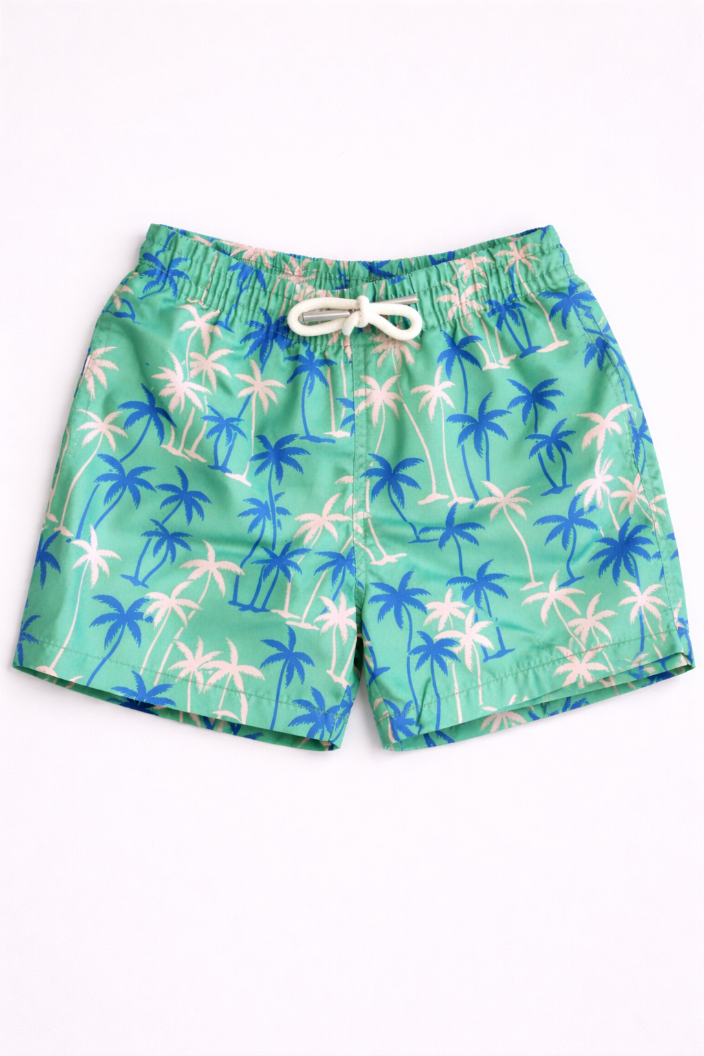 Boys Swim Shorts – Palm Tree Print Green