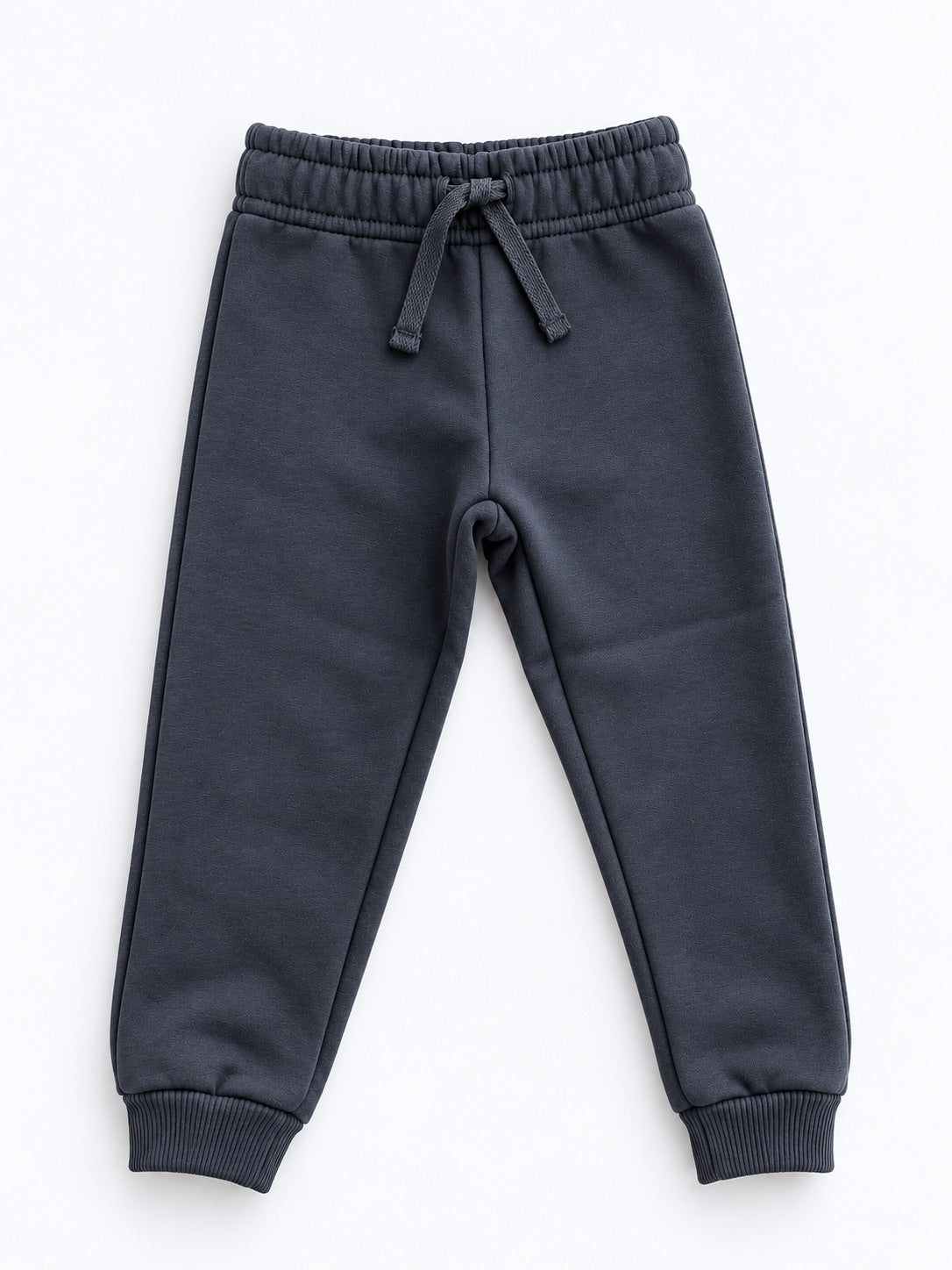 Boys Fleece Cotton Joggers - Charcoal Grey