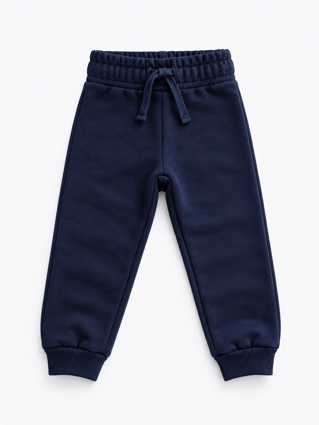 Boys Fleece Cotton Joggers - Navy Blue