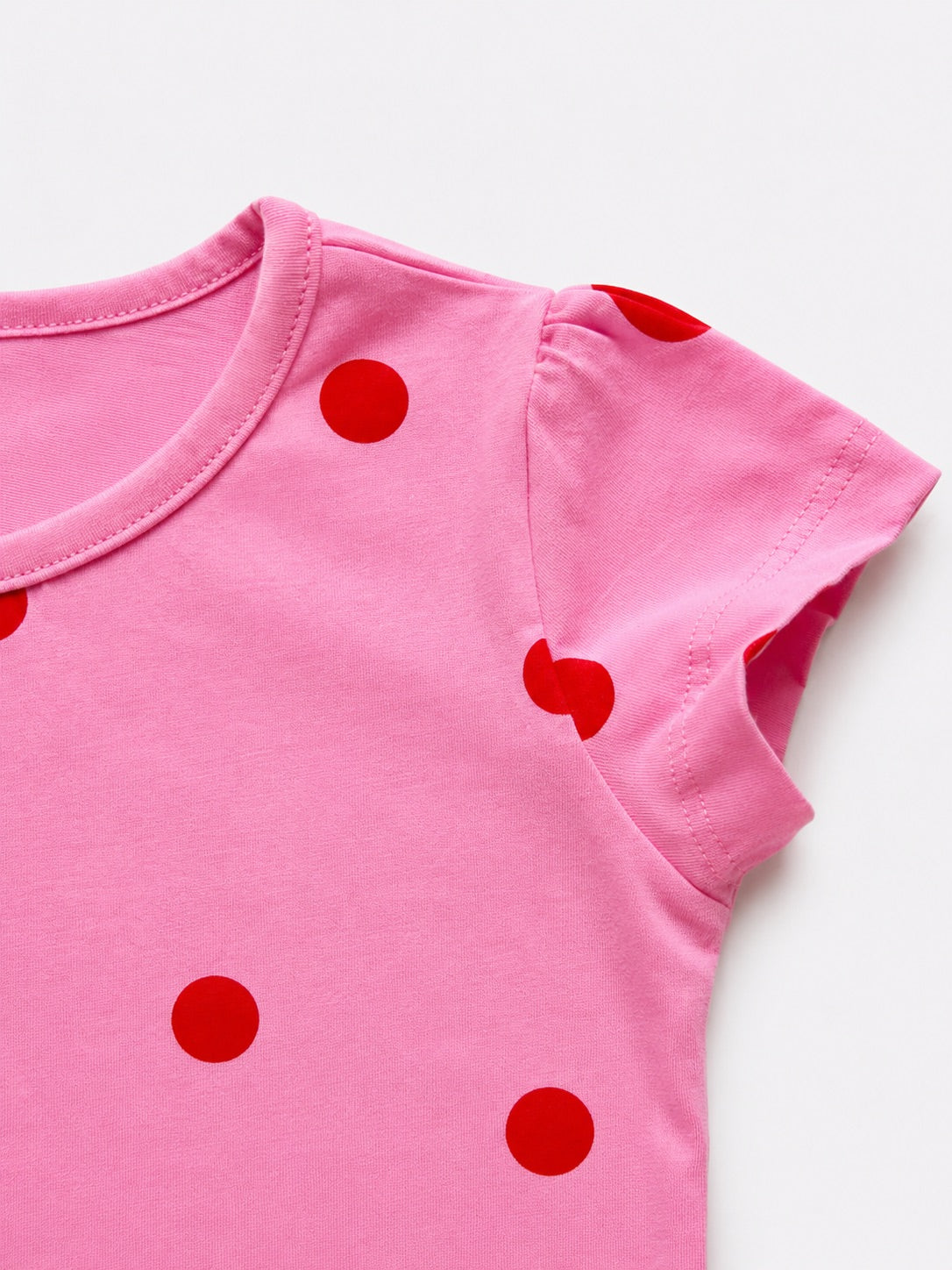 Girls Cotton T-shirt - Print Pink