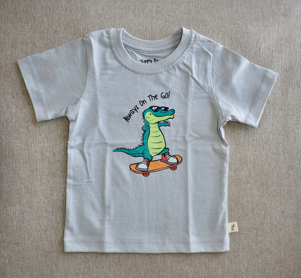 Cotton Jersey Crew Neck T-shirt