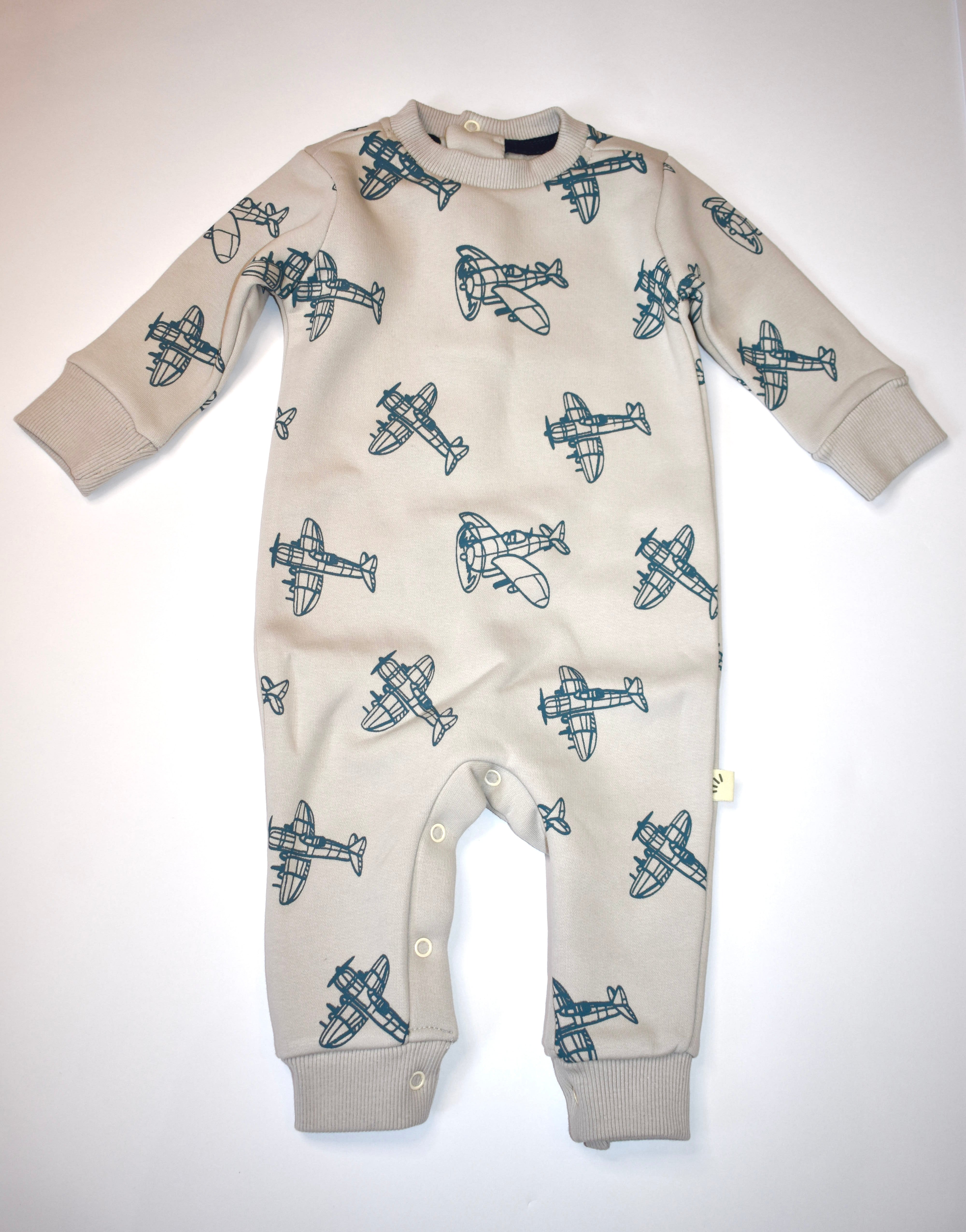 Cotton fleece rompers