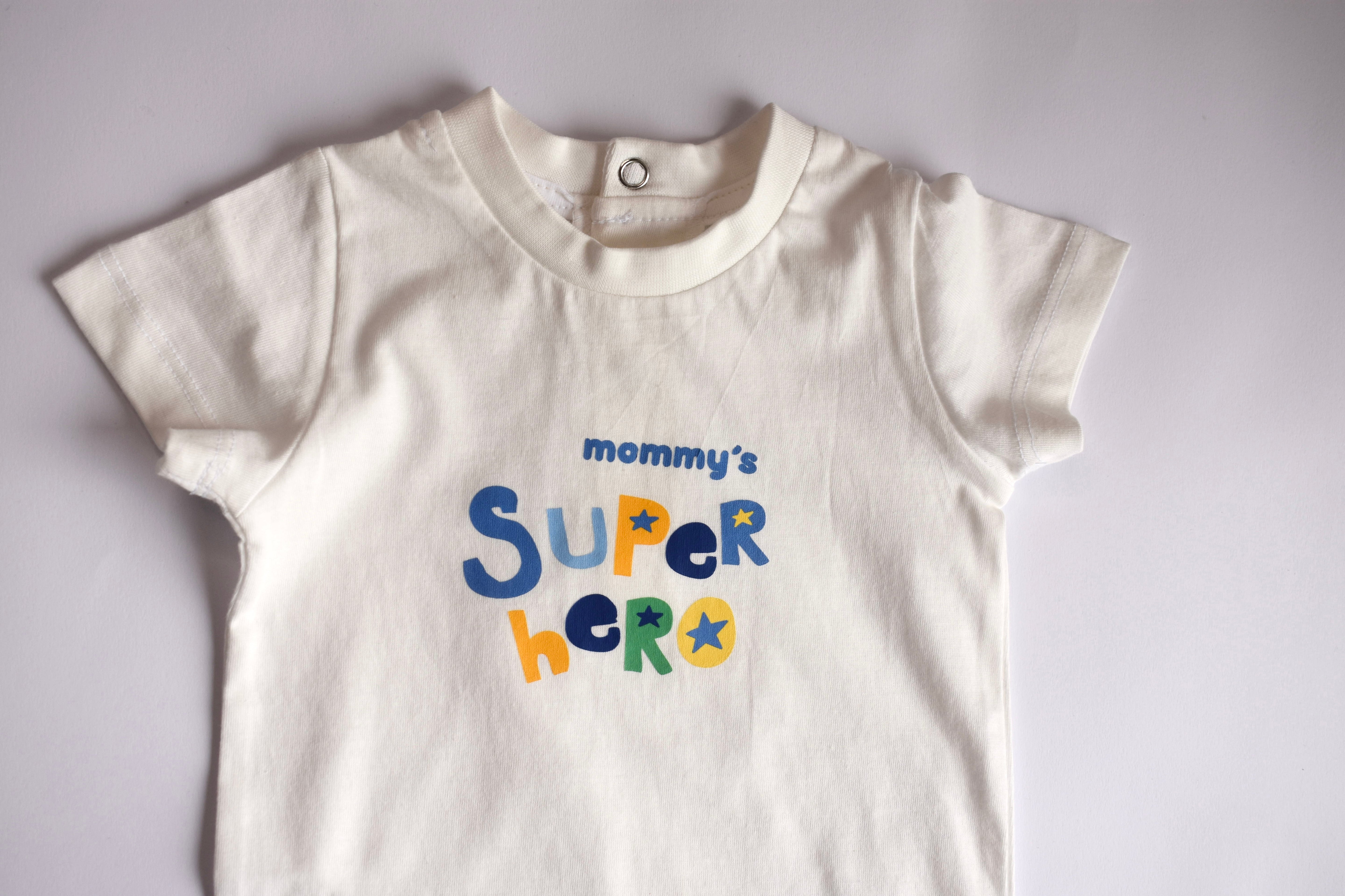 mommy's super hero romper