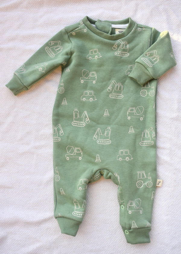 Cotton fleece rompers