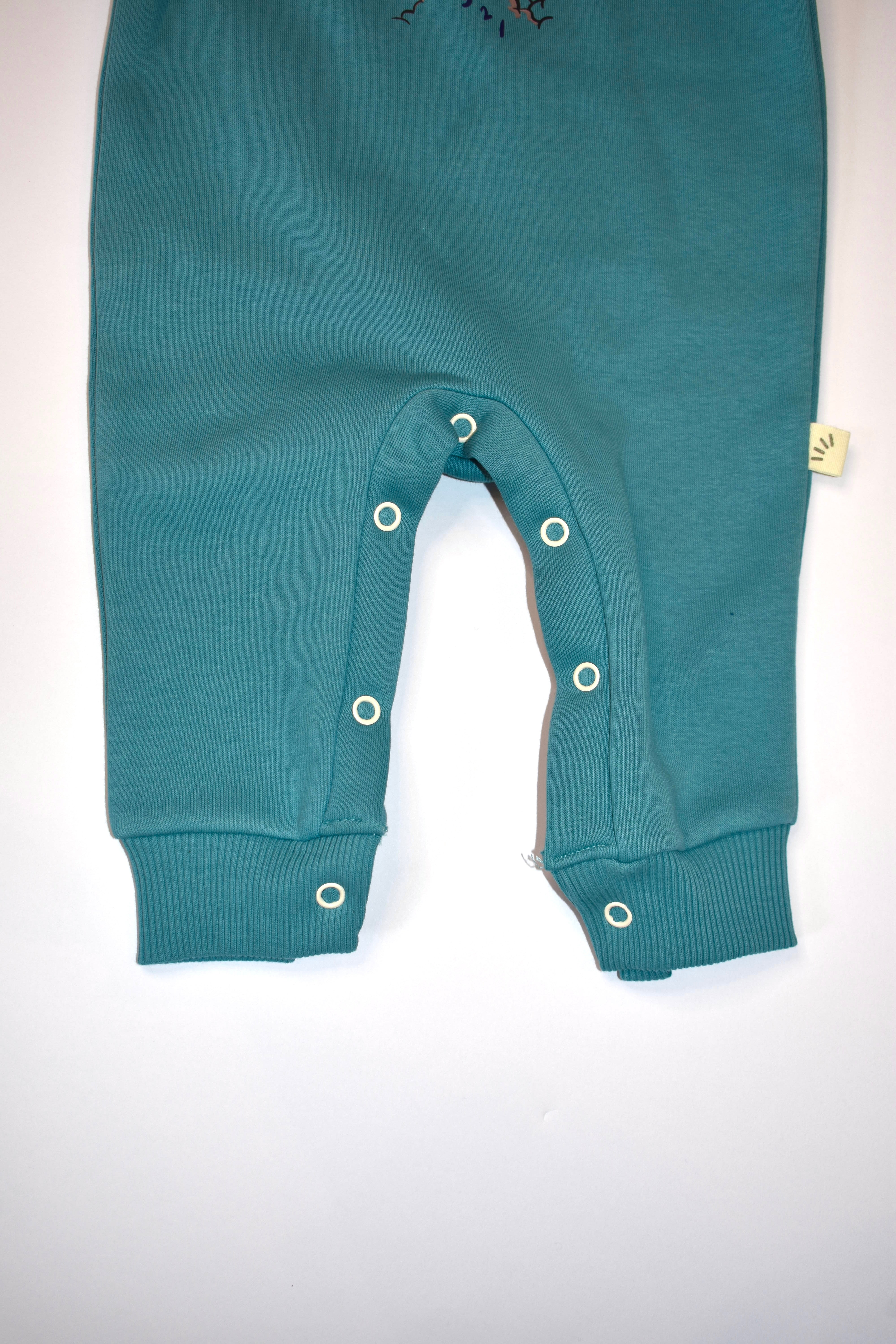 Cotton fleece rompers