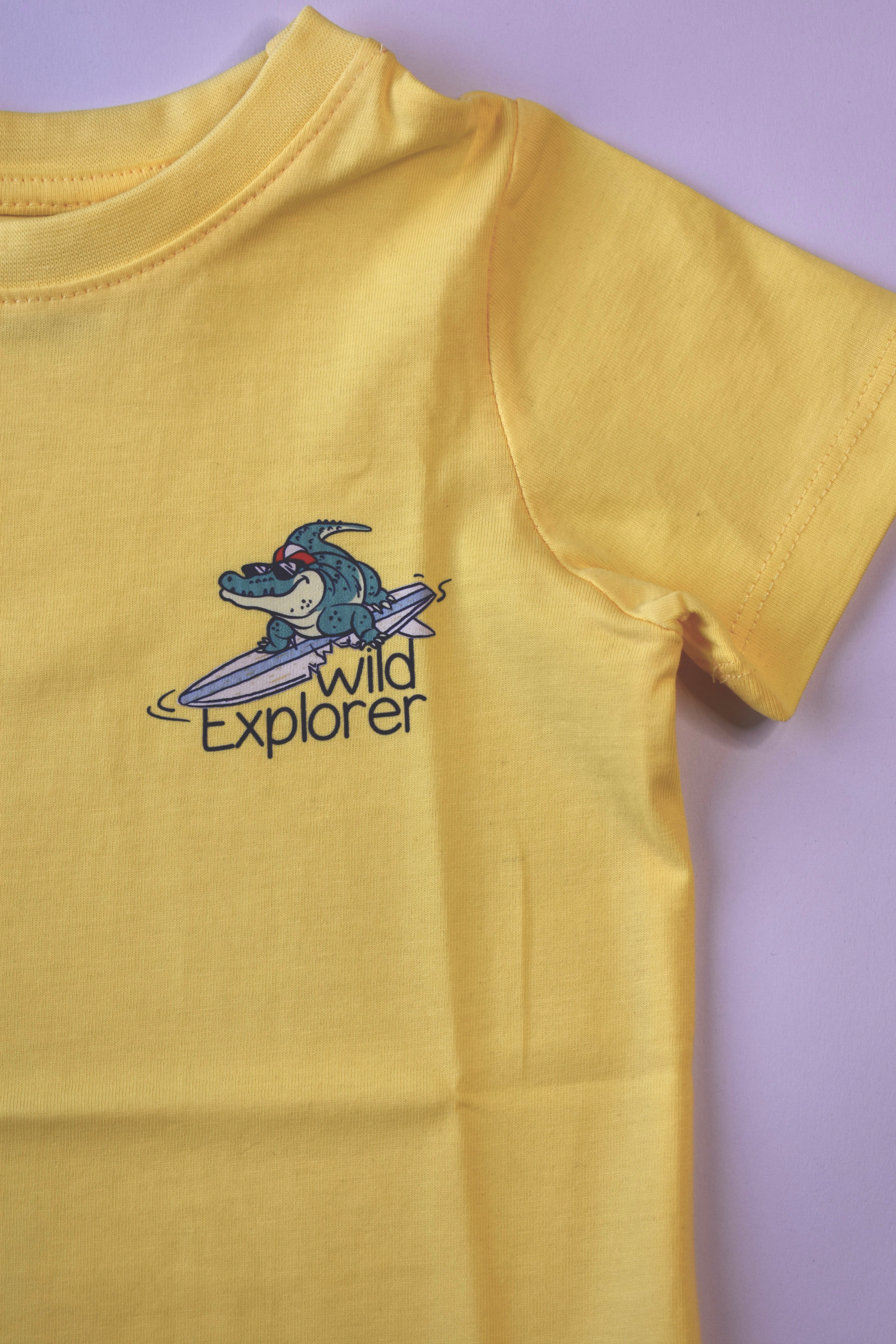 Cotton Jersey Crew Neck T-shirt