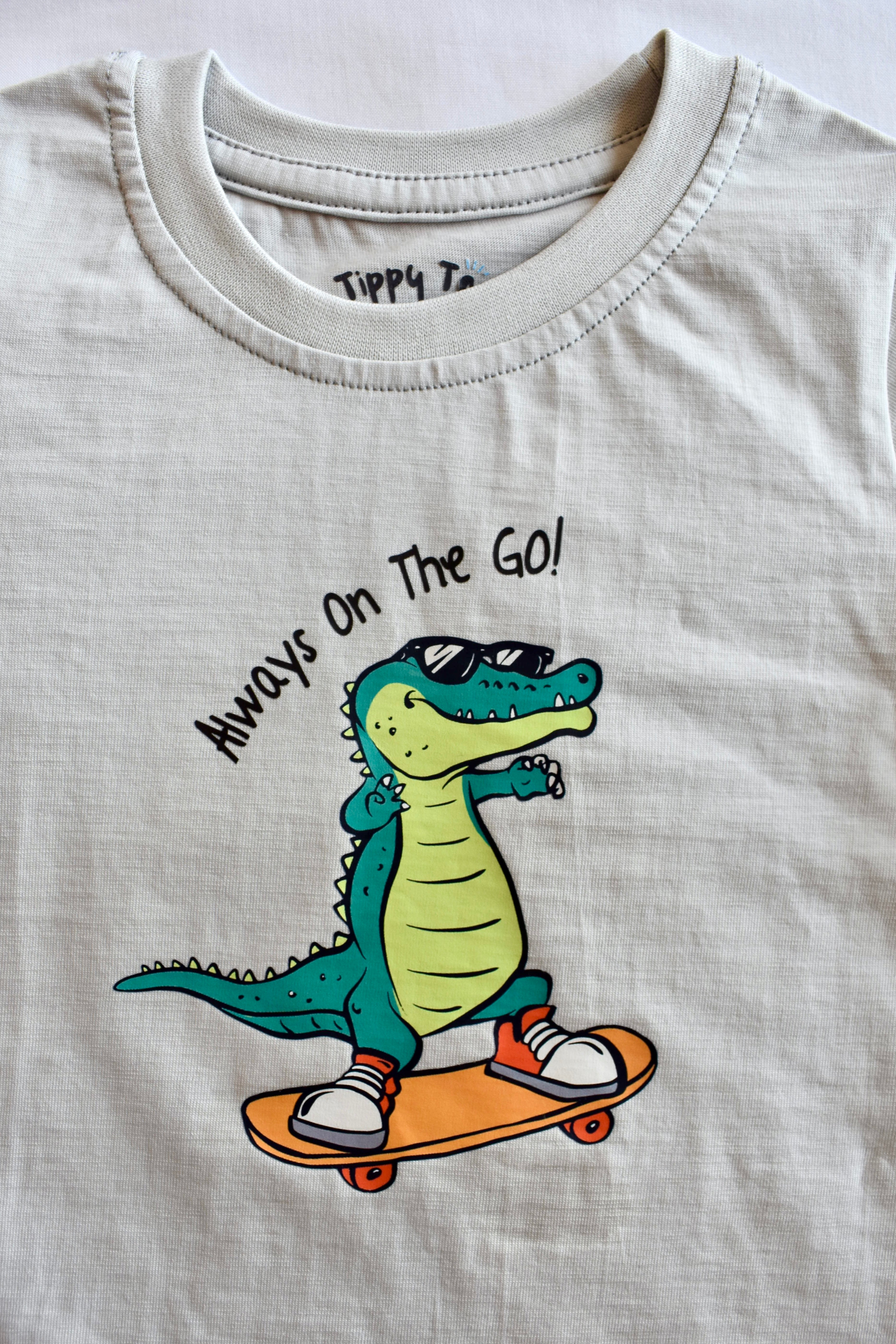 Cotton Jersey Crew Neck T-shirt