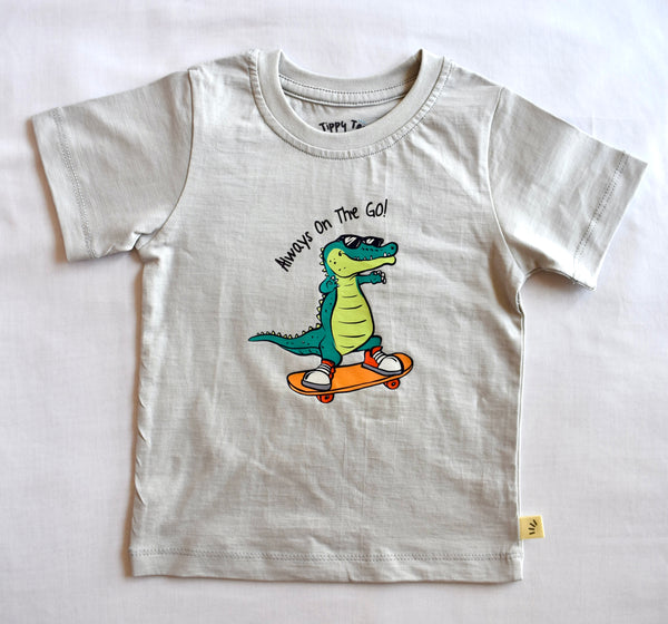 Cotton Jersey Crew Neck T-shirt