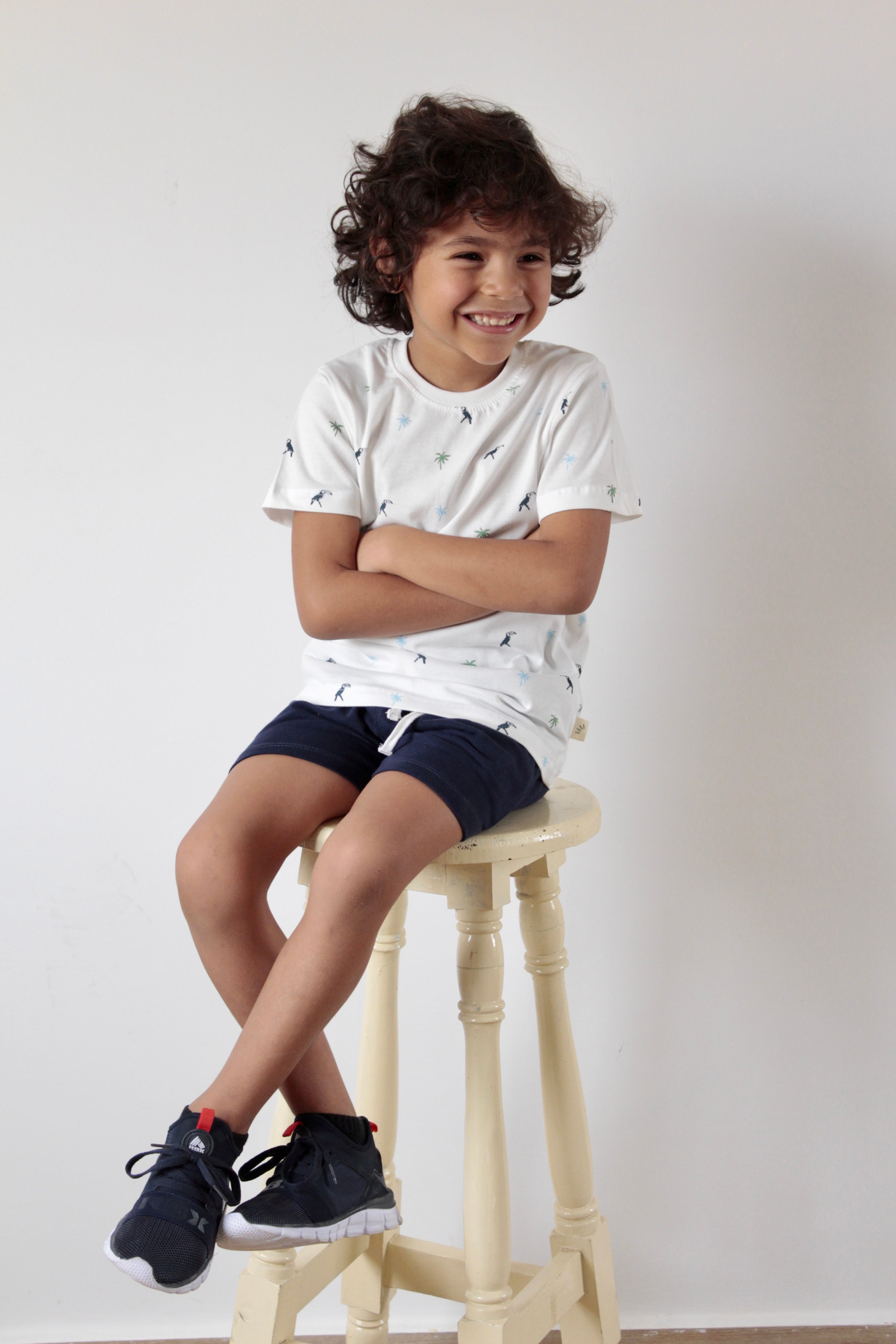 Cotton Jersey Crew Neck T-shirt