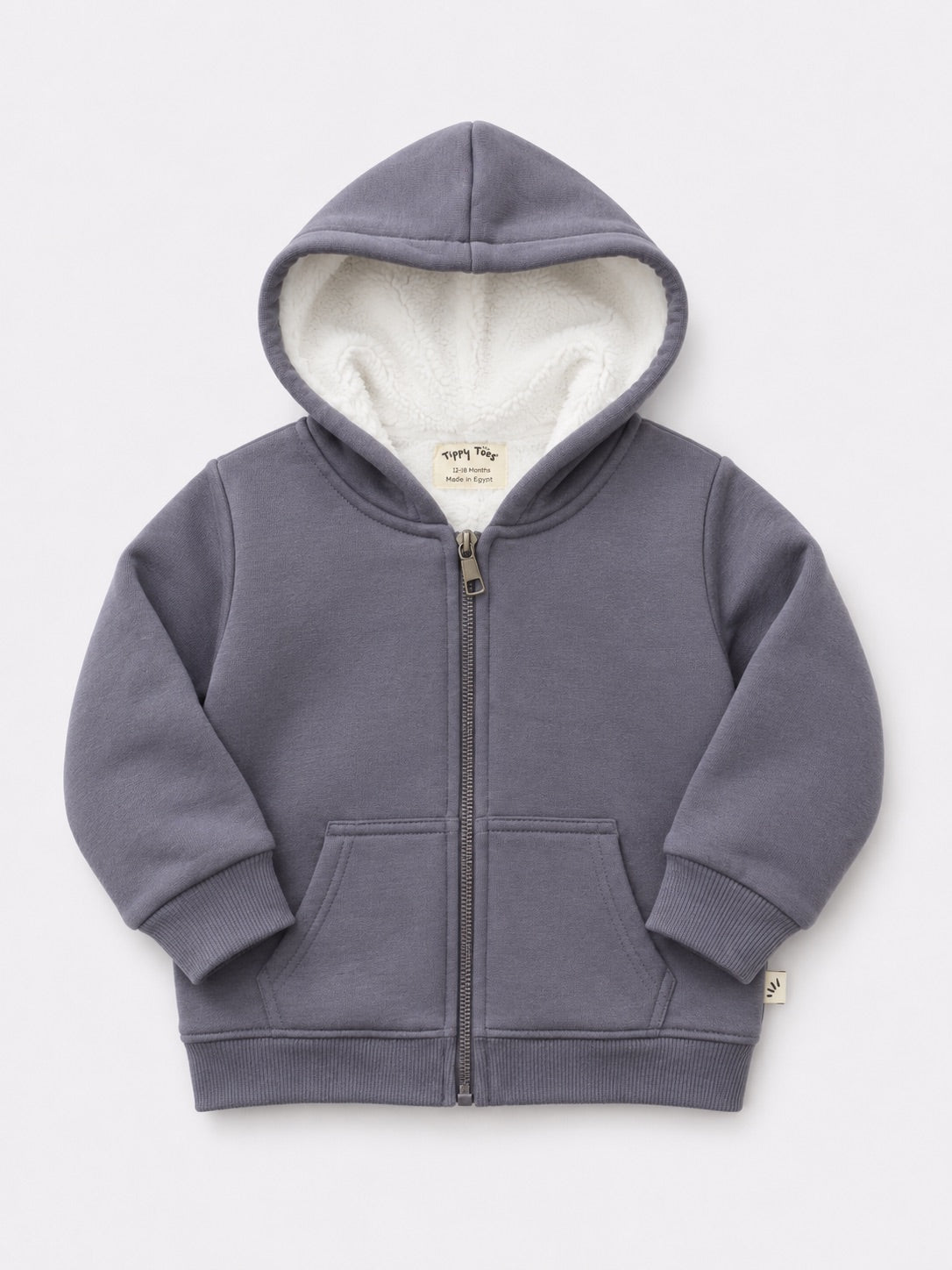 Fur Lined Jacket - Charcoal Grey