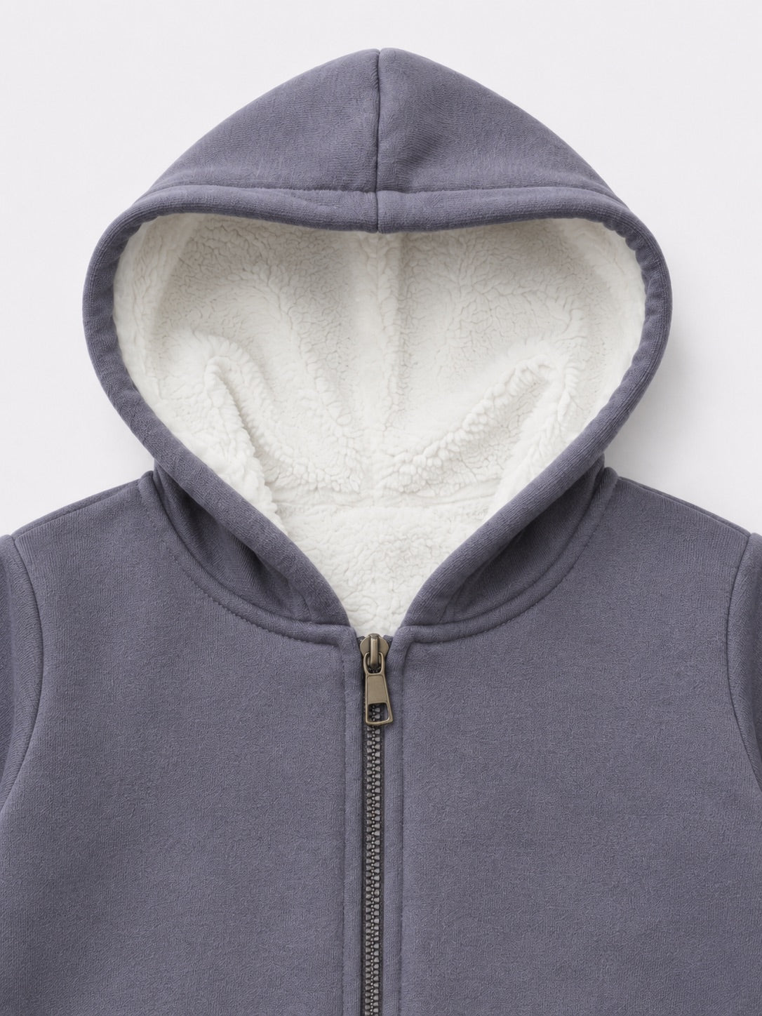Fur Lined Jacket - Charcoal Grey