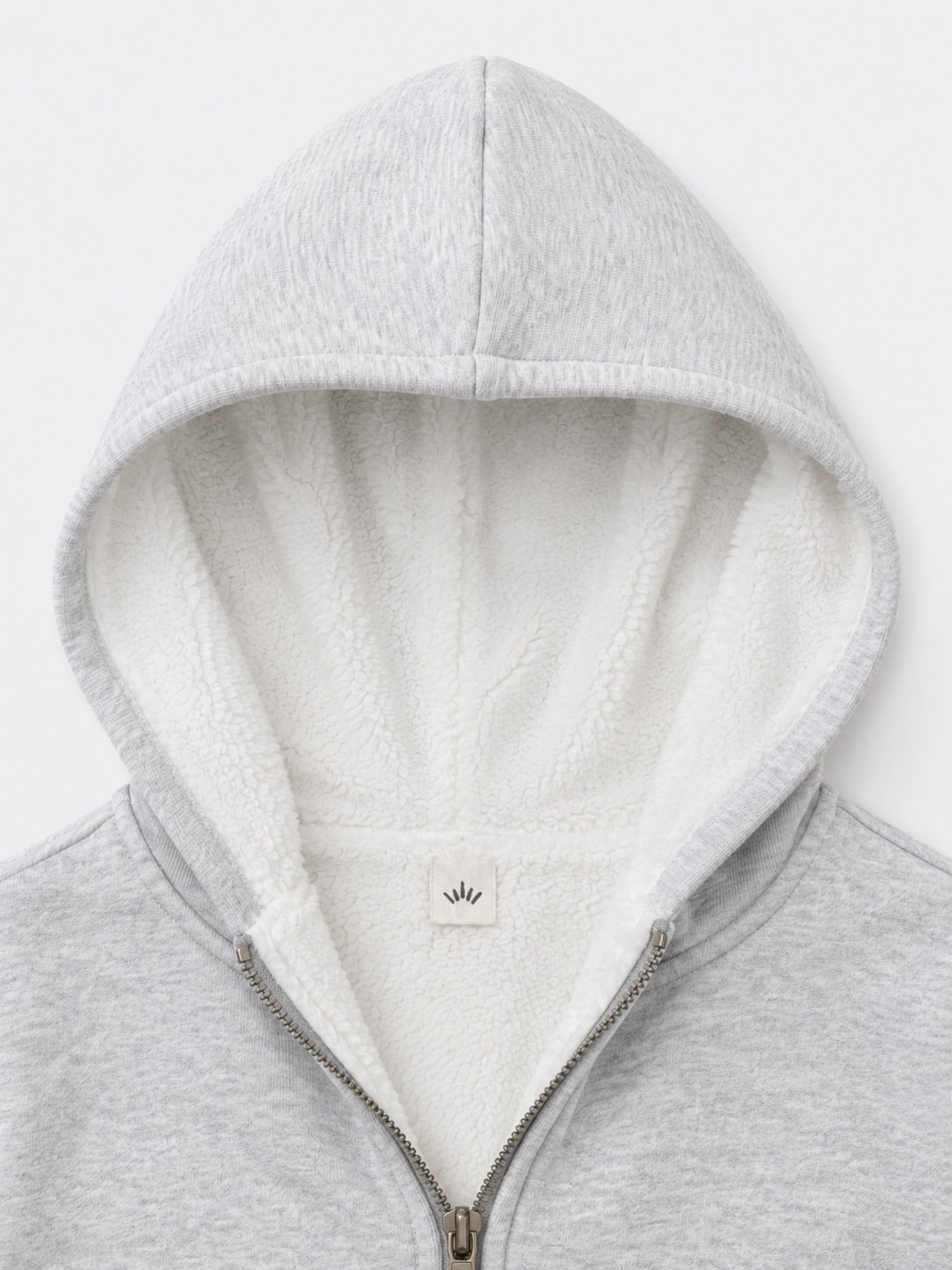 Fur Lined Jacket - Light Heather Grey