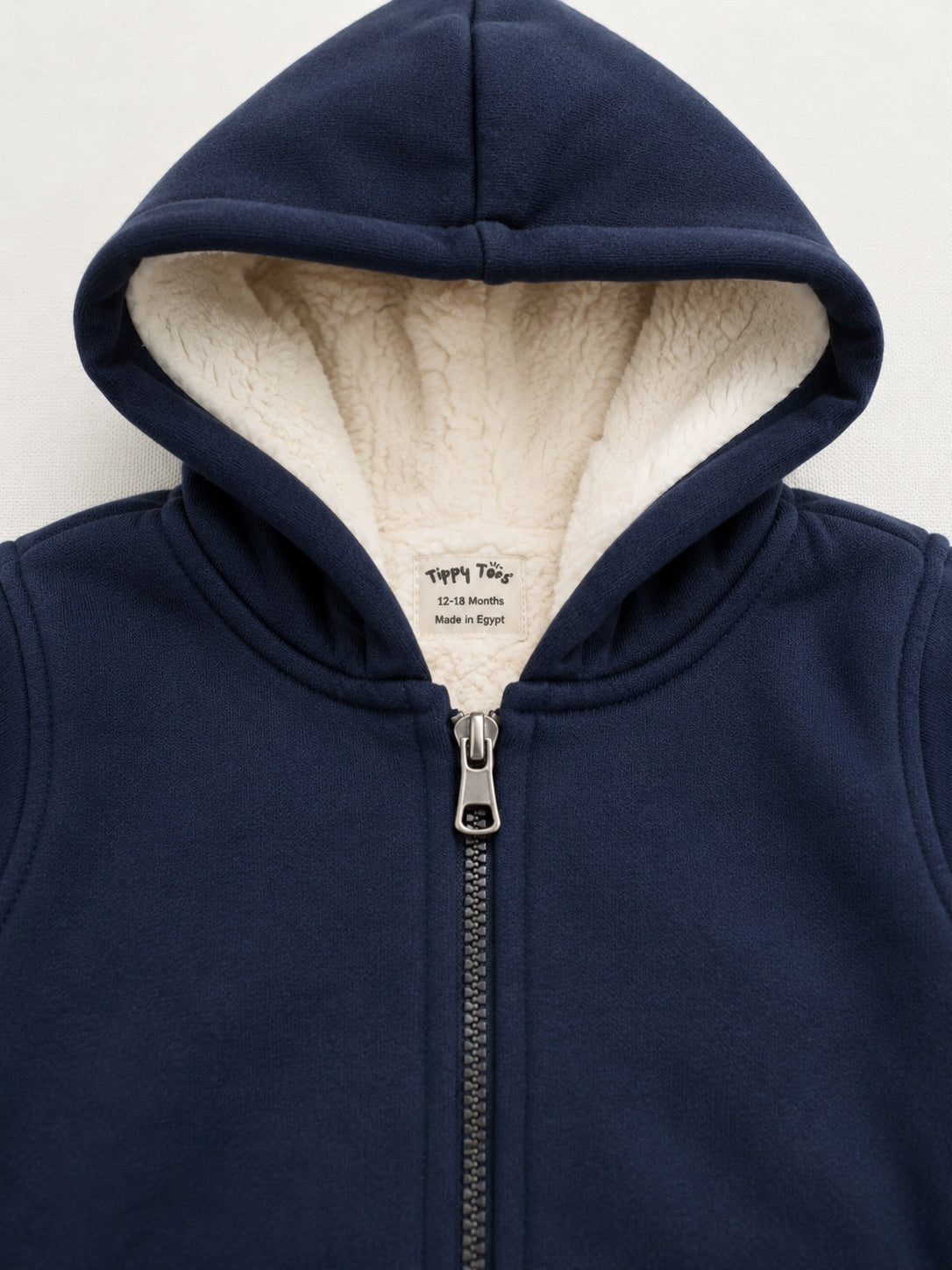 Fur Lined Jacket - Navy Blue