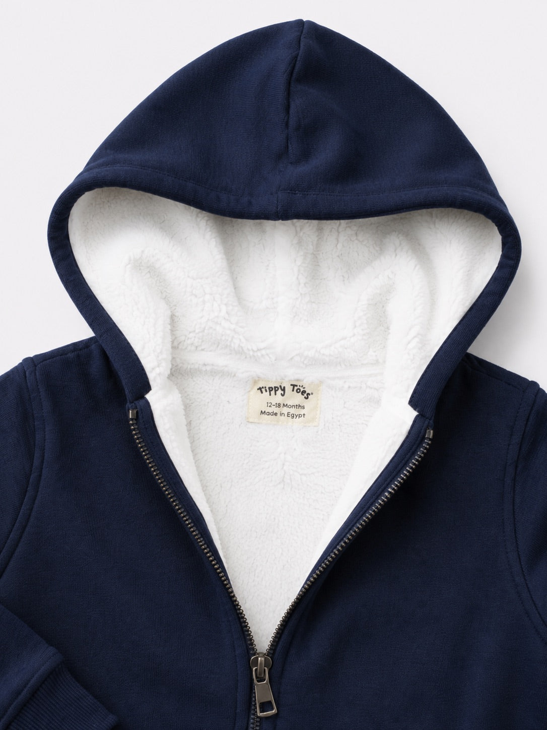 Fur Lined Jacket - Navy Blue