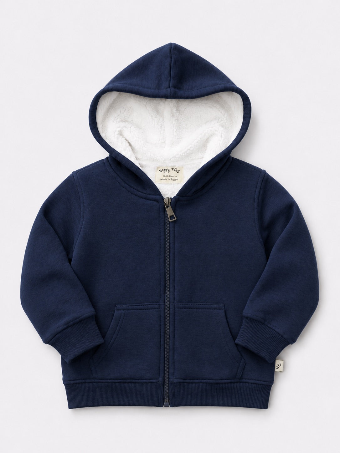 Fur Lined Jacket - Navy Blue